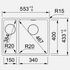 Franke Maris 340/150mm 1 and 1/2 Bowl Right Undermount Sink Stone Grey MRG160SBRSG-B image NaN