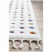 Rug Culture Amsterdam Extra Large Rug 400x300 White Multi AMS-POLKA-400X300 hero image