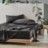 Linen House Tencel 375TC Charcoal Queen Sheet Set 01709I159 image NaN