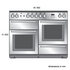 Falcon 90cm Nexus Freestanding Electric Oven/Stove Stainless Steel and Chrome NEX90EISS-CH image NaN
