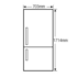 Westinghouse WBE4300SBLH 430L  Bottom Mount Fridge image NaN