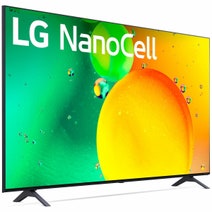 LG 55 Inch NANO75 4K Smart NanoCell TV 55NANO75SQA hero image