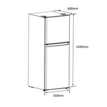 Euromaid 197L Top Mount Fridge ETM221W hero image