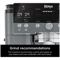 Ninja Luxe Cafe Premier Espresso Machine Gunmetal ES601GM hero image