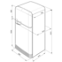 Smeg FAB50RAX 473L Top Mount Fridge image NaN