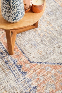 Rug Culture Mayfair Medium Peach & Blue Rug 230X160CM - MAY-LOR-PEA-230X160 hero image