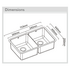 Abey LUA200T Lucia Double Bowl Sink Pack image NaN