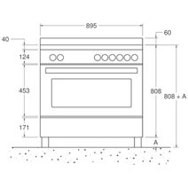 Bertazzoni 90cm Professional Red Dual Fuel Freestanding Oven PRO96L1EROT hero image