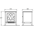 Dimplex Electric 2000W Fireplace Heater RITZ-C image NaN