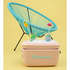 Polarbox Pop 20L Cooler Nude with Cyan Strap and Logo PLBP20NC image NaN