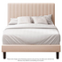 Zinus Debi Double Upholstered Fabric Bed Base Beige AU-FHVP-D image NaN