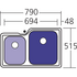 Oliveri NP62U Nu-Petite 1 and 3/4 Bowl Undermount Sink image NaN