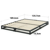 Zinus King 15cm Joseph Metal Bed Frame with Bed Platform Base Black AU-MBBF-6K hero image