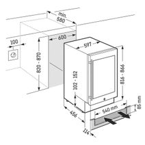 Liebherr GrandCru 131L Built-In Under Bench Beverage Centre Right Hinge UKES1752RH-23 hero image