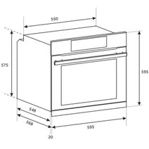 Haier 60cm 500 Series Pyrolytic Oven with Air Fry Black HWO60S12EPB5 hero image