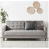 Zinus Benton Mid-Century 3 Seater Sofa Couch Stone Grey AU-E7631G image NaN