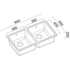 Abey LG200 Lago Double Bowl Sink image NaN