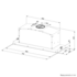 Smeg 70cm Undermount Stainless Steel Rangehood SHU770X image NaN