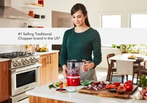 KitchenAid KFCB519 Cordless Food Chopper Empire Red 5KFCB519AER hero image