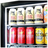 Schmick Glass Door Under Bench Bar Fridge Black SK156R-B image NaN