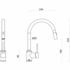 Gareth Ashton 316 Gooseneck Pull Out Kitchen Mixer KTA037-316-BR image NaN