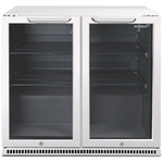 Husky 203L Double Door Home Bar Drinks Chiller White C2HHMBWHAU hero image