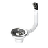 Turner Hastings 90 x 50mm Basket Waste with Overflow Kit and Long Thread 90BW-O/F image NaN