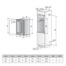 V-ZUG 38 Bottle WineCooler V4000 90 Wine Fridge Right Hinge Pearl Glass 5110200039 hero image