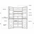 Whirlpool 594L Four Door Fridge Black WQ70900SBX image NaN