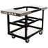 Primo Ceramic Grill Cart with Basket and Shelves Suits XL & L Series Primo Grills Black PG00370 image NaN