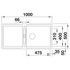 Blanco Adira XL 6S Single Bowl Sink with Left Hand Drainer Reversible White 528132 image NaN