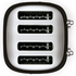 Smeg 50's Style 4 Slice Toaster Black TSF03BLAU image NaN