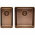 Titan Small and Medium Bowl Sink Rose Gold TSRG2840 image NaN