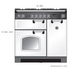 Falcon 90cm Classic Freestanding Dual Fuel Oven/Stove Cranberry and Chrome CLA90DFFCY-CH image NaN