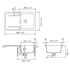 Abey WD100MC Schock Wembley Single Bowl Sink with Drainer image NaN