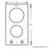 Westinghouse WHC322BA 30cm Ceramic Cooktop image NaN