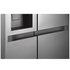 LG 641L Side by Side Refrigerator with Non-Plumbed Ice and Water Stainless Steel GS-N599PL image NaN