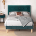 Zinus Willow Queen Upholstered Bed Base Green Velvet AU-FPPOPB-12Q image NaN