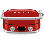 Smeg 50s Style Countertop Multifunctional Grill Red MGF01RDAU hero image