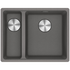 Franke Maris 340/150mm 1 and 1/2 Bowl Left Flushmount Sink with Extension Drainer Stone Grey MRG260SBLSG-FPC image NaN