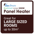 Ausclimate EcoSmart Large 2000W Panel Heater ACPH730 image NaN