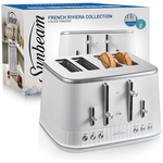 Sunbeam French Riviera 4 Slice Toaster White TAM8104WH hero image