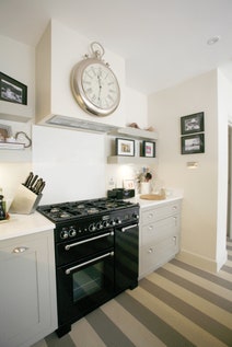Falcon 90cm Kitchener Freestanding Dual Fuel Oven/Stove Black and Chrome KCH90DFFBL-CH hero image