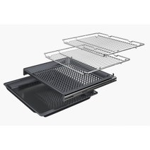 Bosch 60cm Series 8 Black Pyrolytic Built-in Oven HBG776KB1A hero image