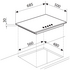 Emilia 70cm Gas Cooktop Stainless Steel SEC75GWI  image NaN