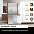 Hisense 483L PureFlat Slim French Door Refrigerator with Non-Plumbed Ice and Water Dispenser Stainless Steel HRCD483TSW image NaN