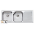 Oliveri NP671 Nu-Petite Double Bowl Right Hand Drainer Topmount Sink image NaN