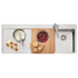 Oliveri Sonetto Double Bowl Left Hand Drainer Topmount Sink SN1072 image NaN