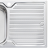 Oliveri DZ121 Diaz Single Bowl Right Hand Drainer Topmount Sink image NaN