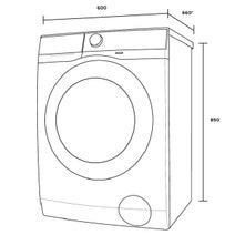Westinghouse 9kg EasyCare Front Load Washing Machine Black WWF9024M5SA hero image